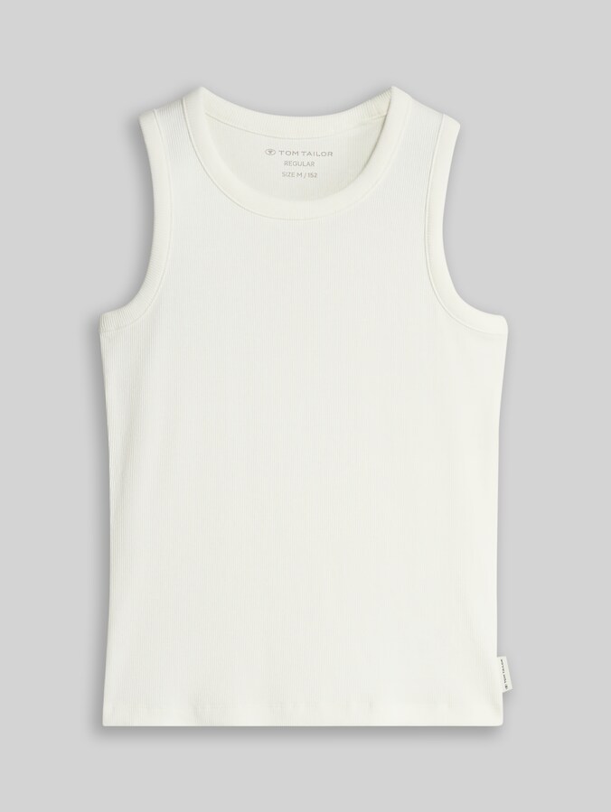 Basic Ripp Top von Teen Girls, Whisper White