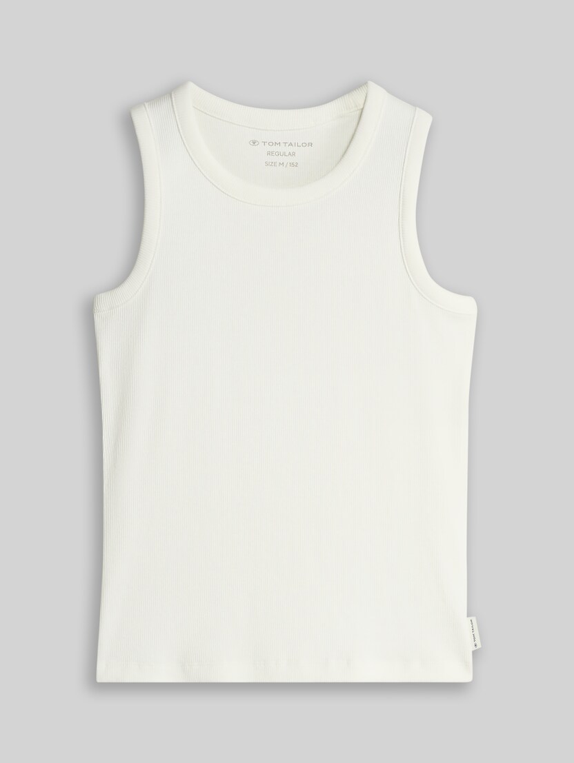 Basic Ripp Top von Teen Girls, Whisper White