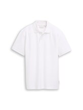Geselecteerd, Piqué-poloshirt door Tom Tailor, wit