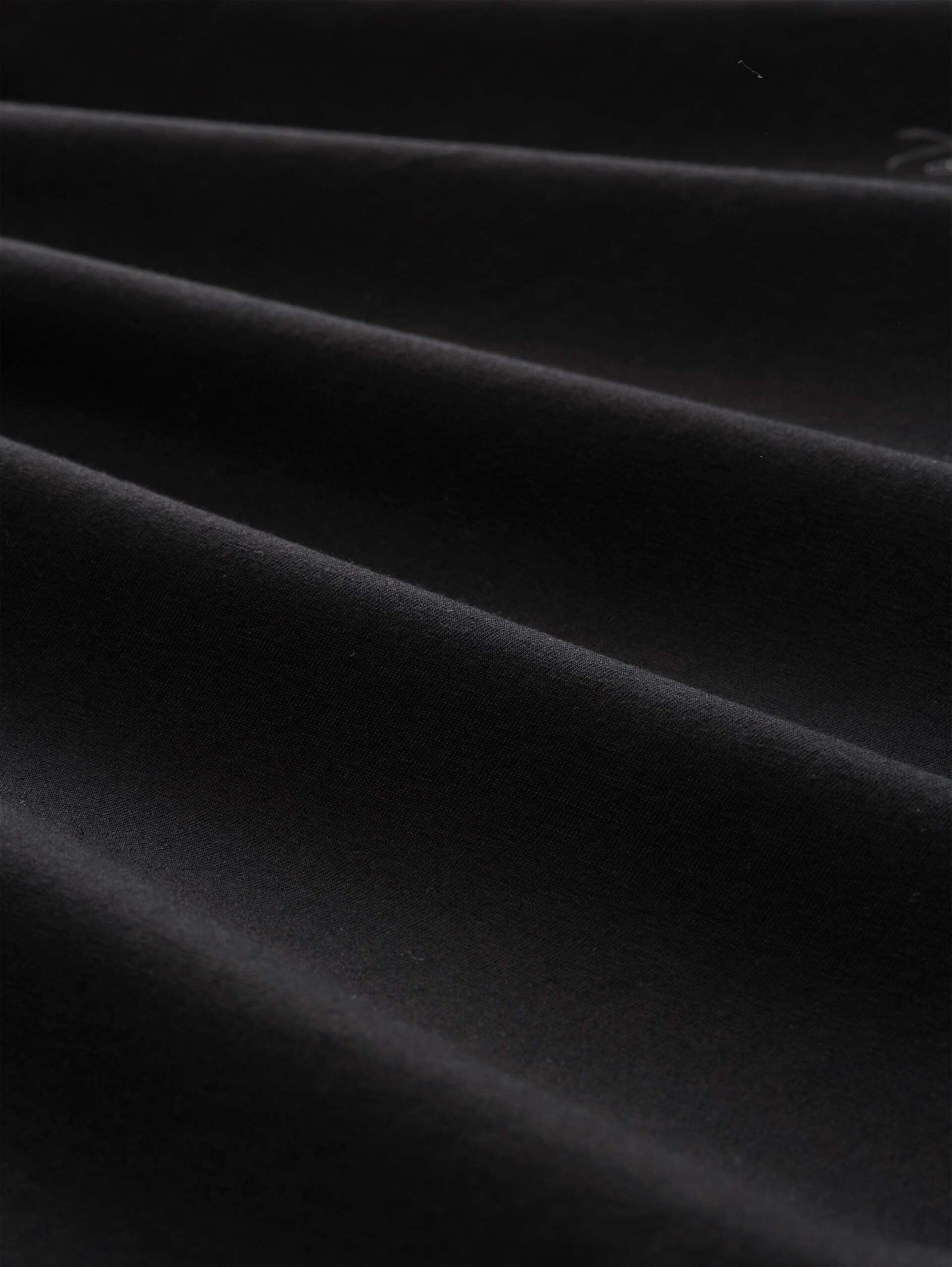Slim fit T-shirt met lange mouwen en logoprint - deep black - Materiaalweergave