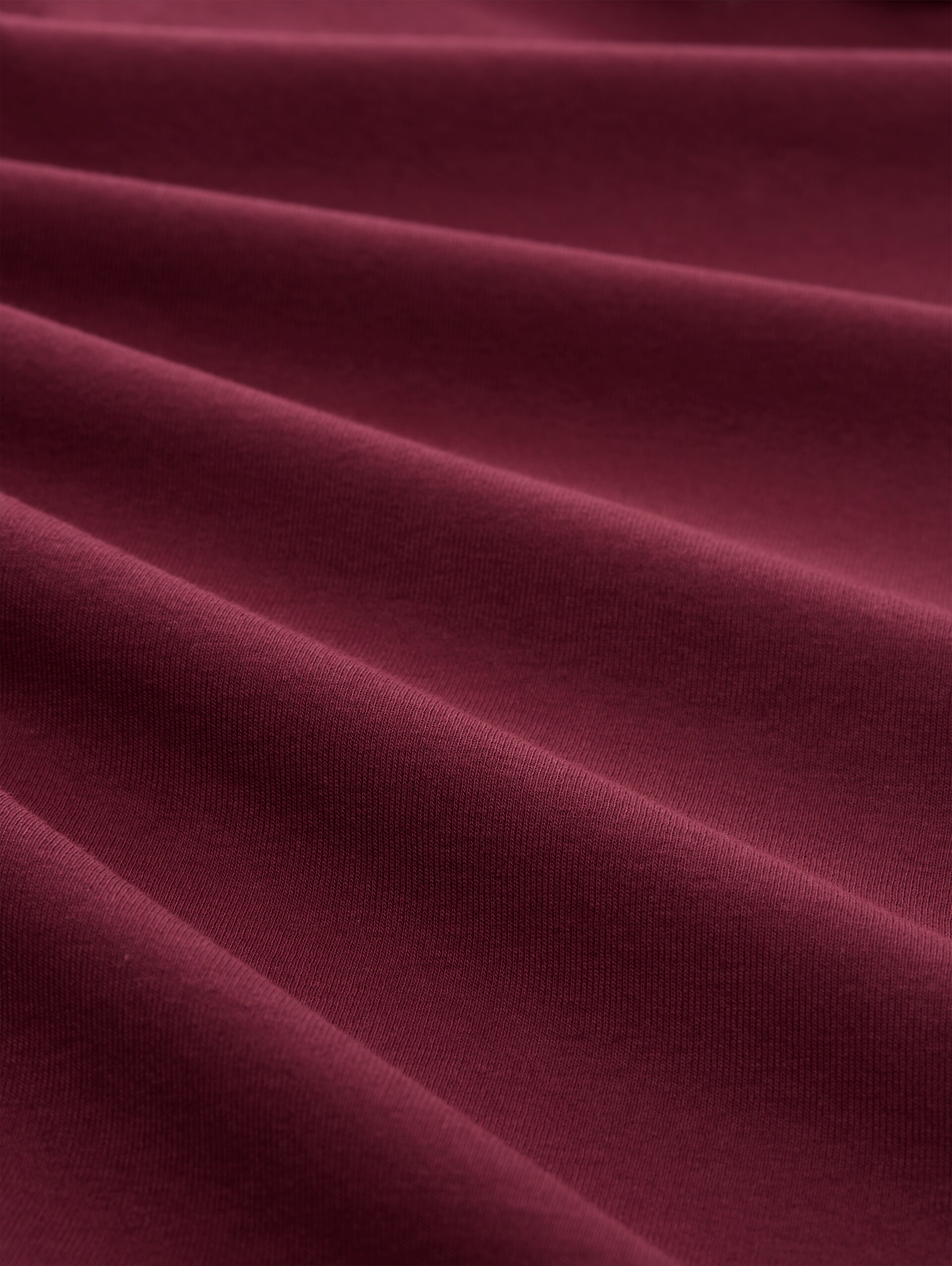 Slim Fit Langarmshirt mit U-Boot-Ausschnitt - Preppy Plum - Material-Ansicht