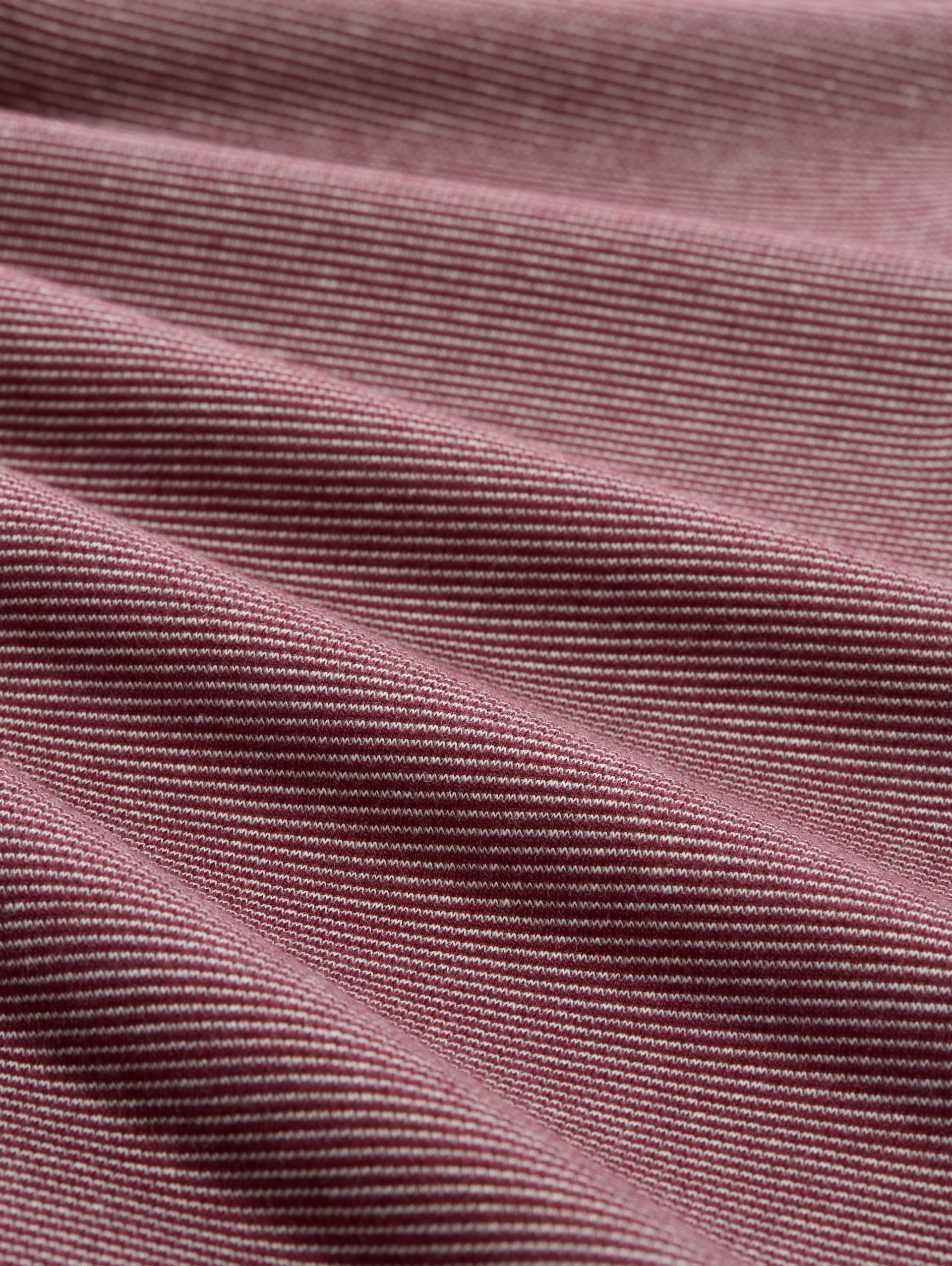 Henley-shirt met lange mouwen en geribde structuur - light pink preppy plum stripe - Materiaalweergave
