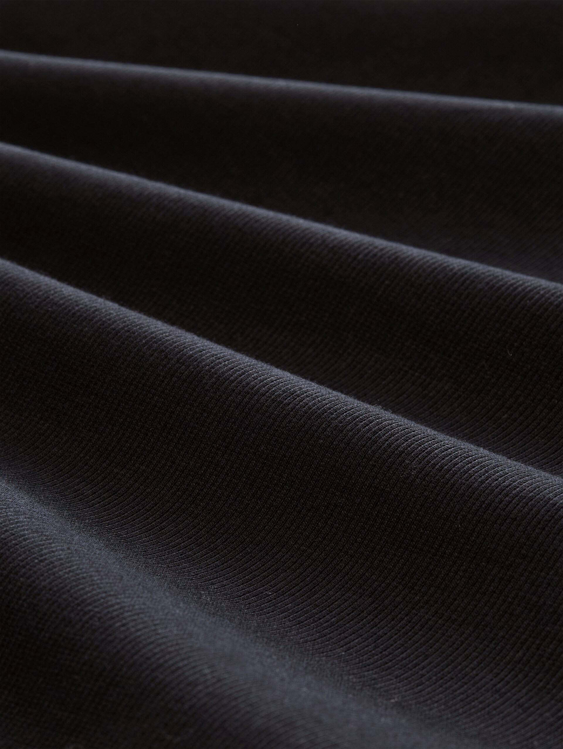 Top mit Rippstruktur - deep black - Material-Ansicht