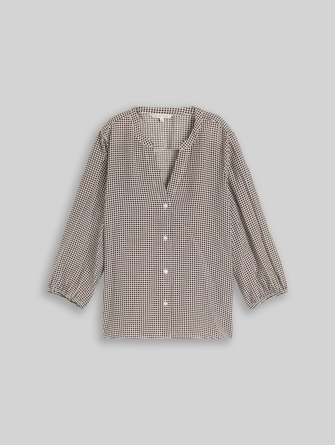 Chemisier à motifs par Women, small brown dot print