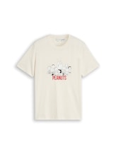 Geselecteerd, T-shirt met Snoopy-print door Tom Tailor, bruin