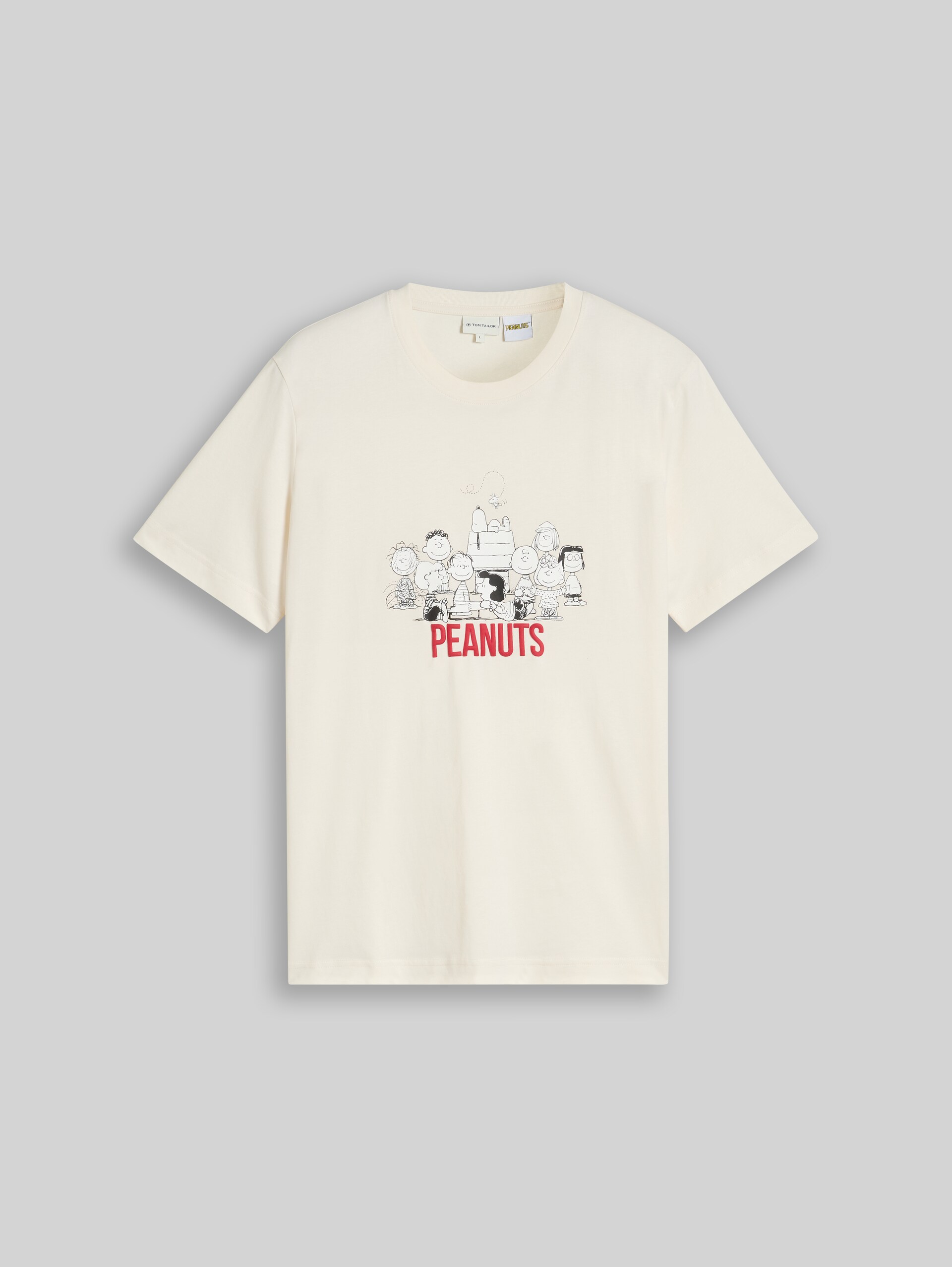 T-shirt met Snoopy-print - Gardenia White - Product vooraanzicht