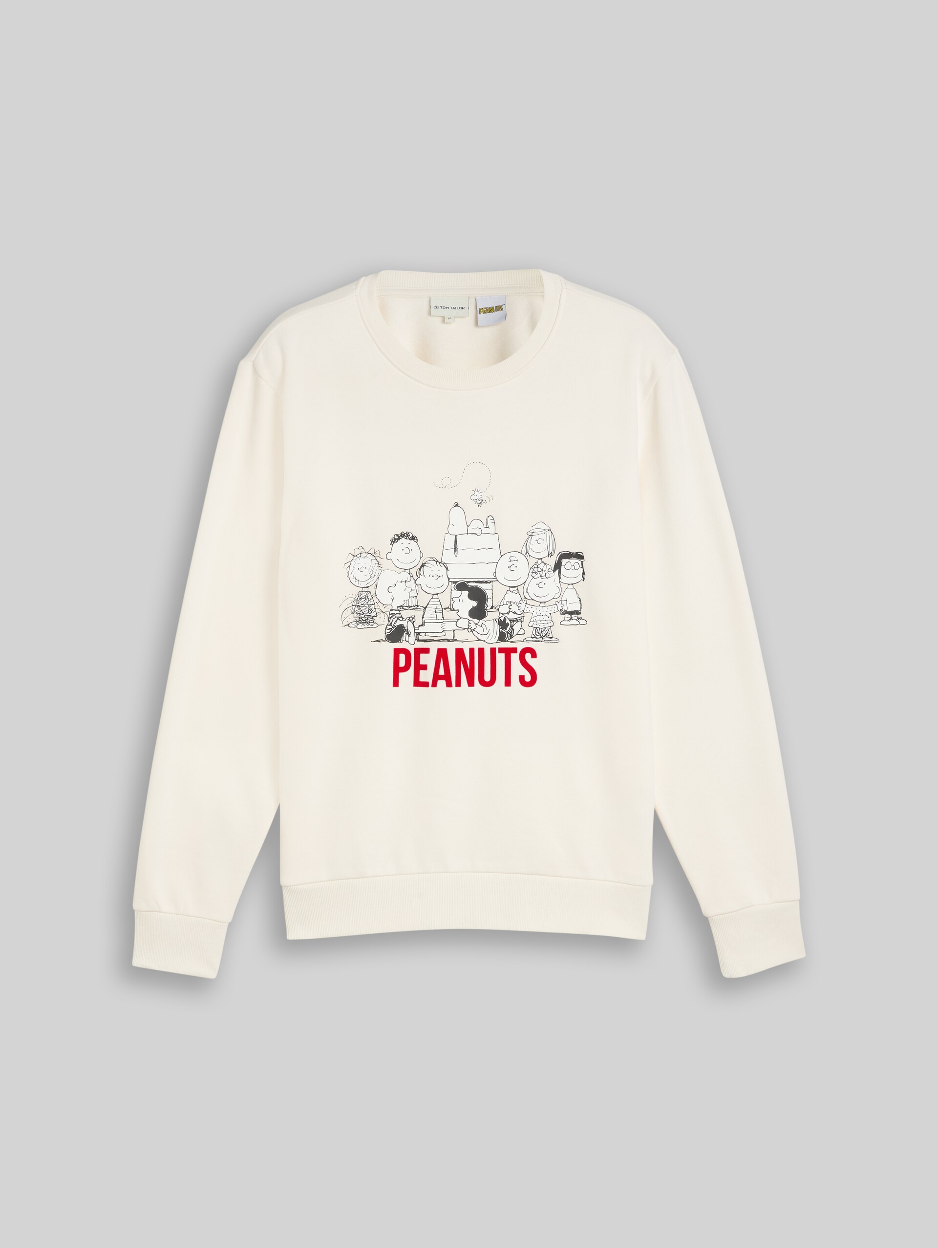 Sweatshirt mit Snoopy-Print - Gardenia White - Vorder-Produkt-Ansicht