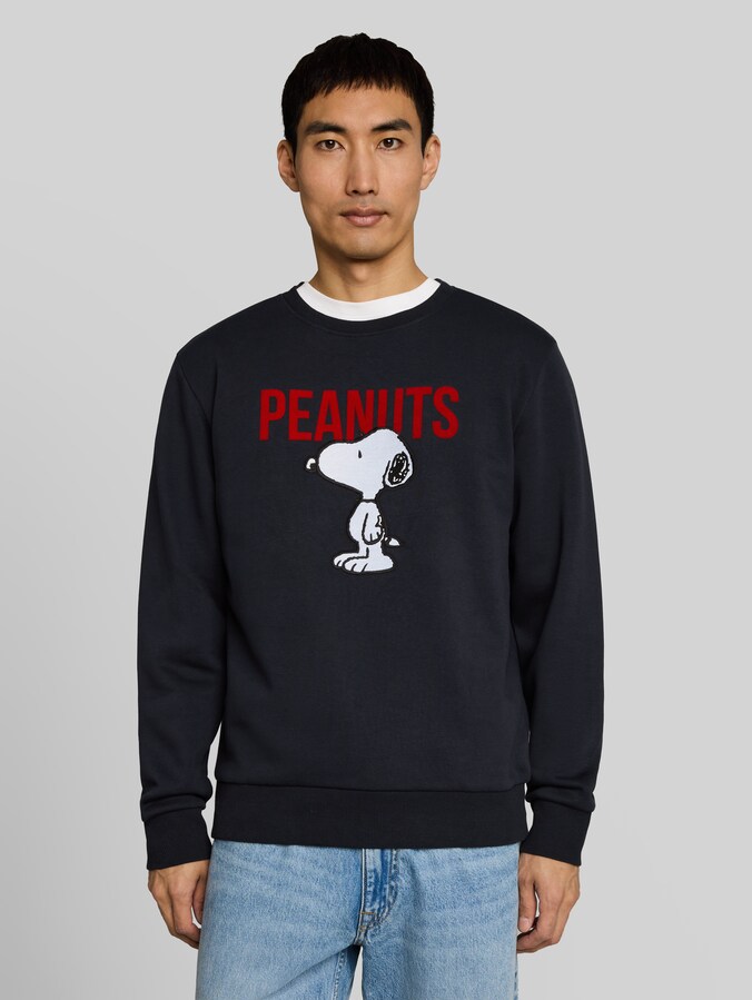 Sweat à imprimé Snoopy par Men, sky captain blue
