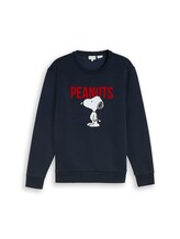 Ausgewählt, Sweatshirt mit Snoopy-Print von Tom Tailor, blau