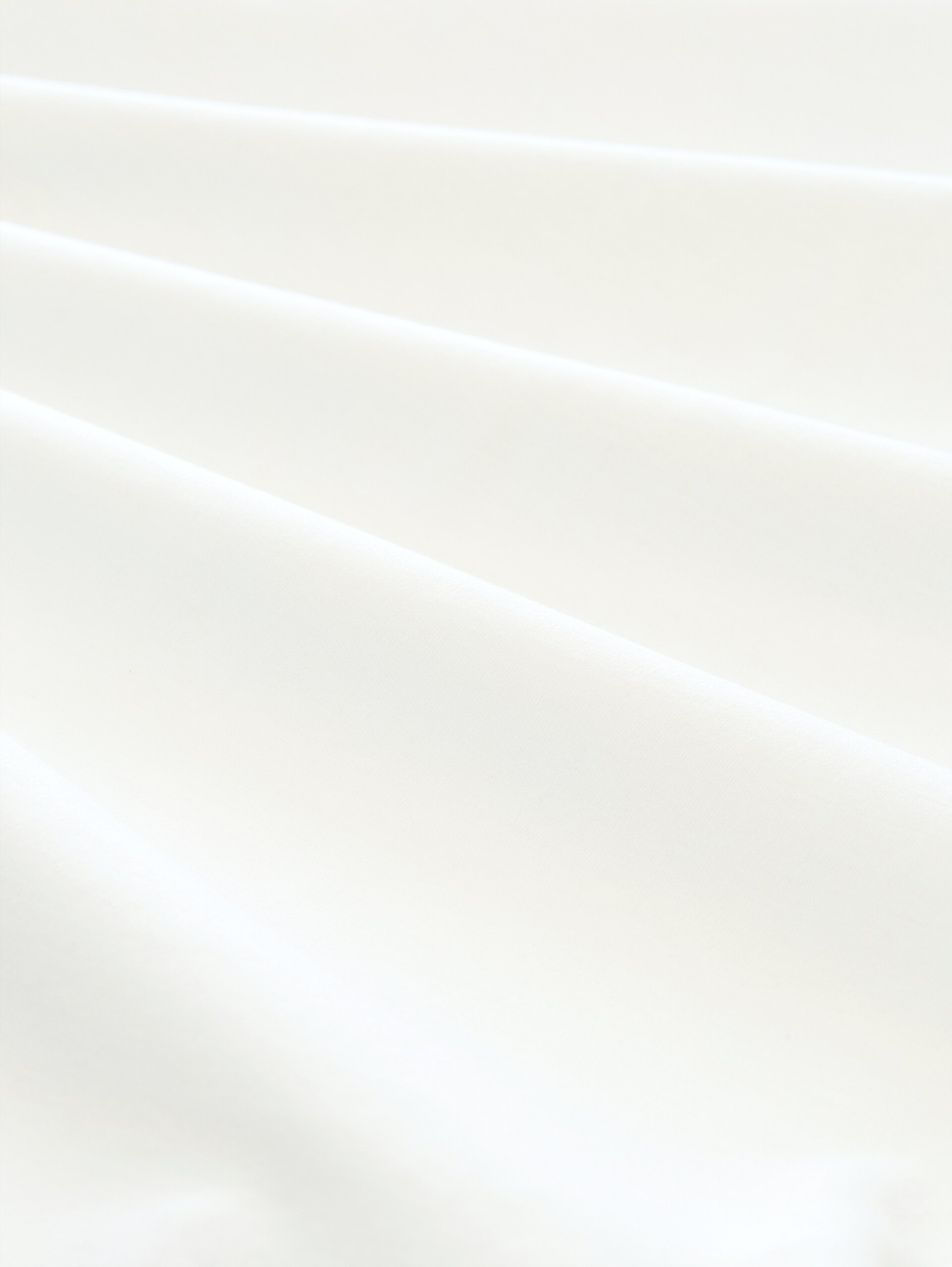 Basic katoenen shirt met lange mouwen - Whisper White - Materiaalweergave
