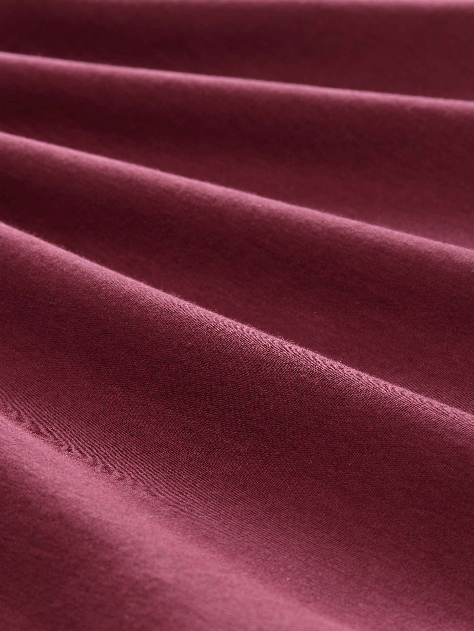 Basic katoenen shirt met lange mouwen - Preppy Plum - Materiaalweergave