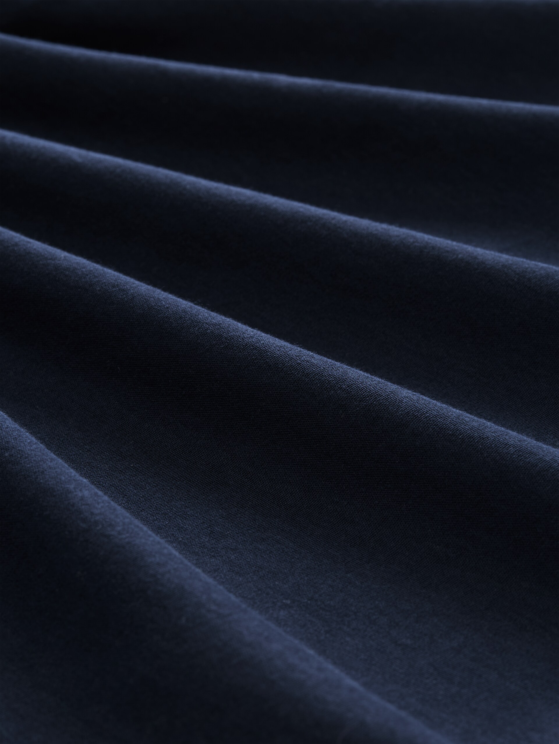 Basic Langarmshirt aus Baumwolle - sky captain blue - Material-Ansicht