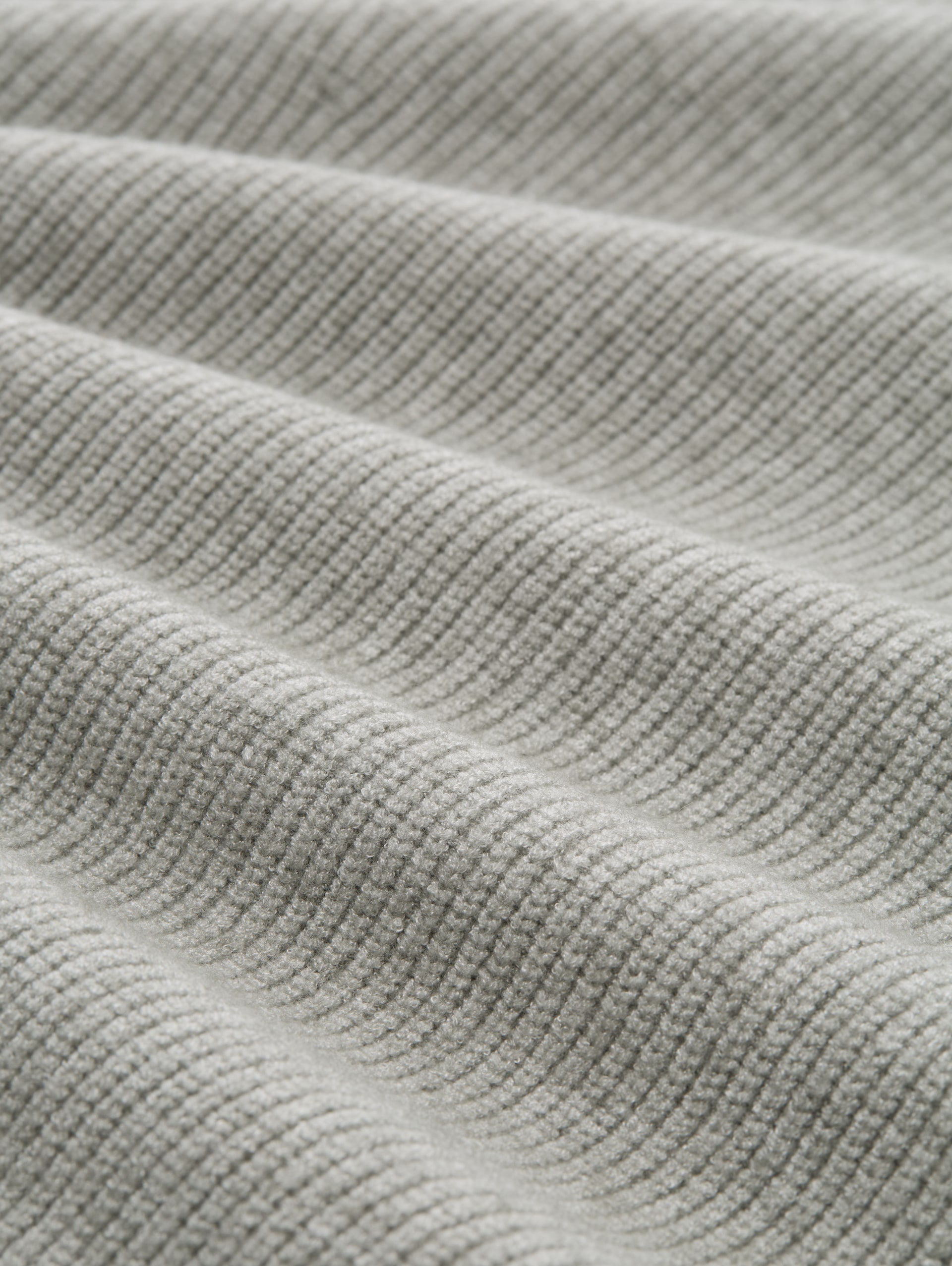 Strickkleid in Melange-Optik - soft grey melange - Material-Ansicht