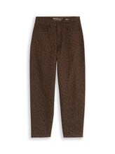 Ausgewählt, TTADEA BARREL Jeans mit Leo-Print von Tom Tailor, braun