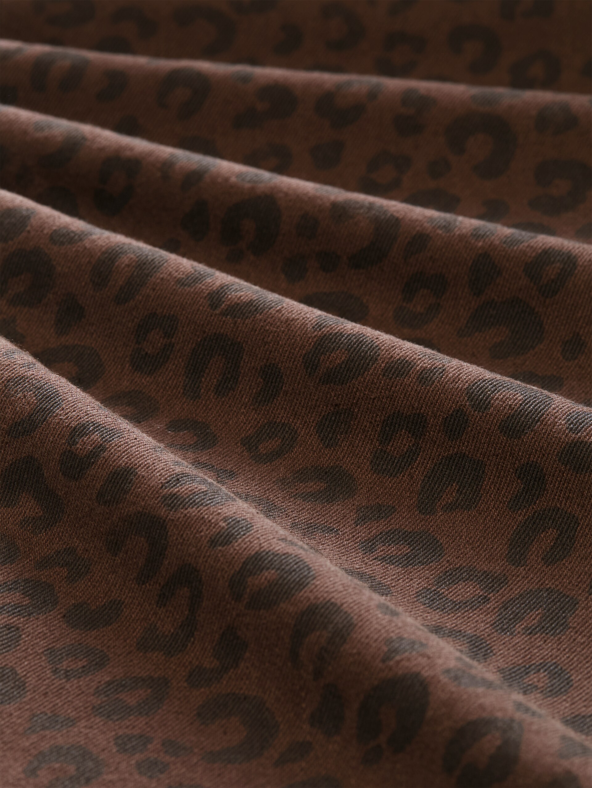 TTADEA BARREL Jeans mit Leo-Print - brown black leo - Material-Ansicht