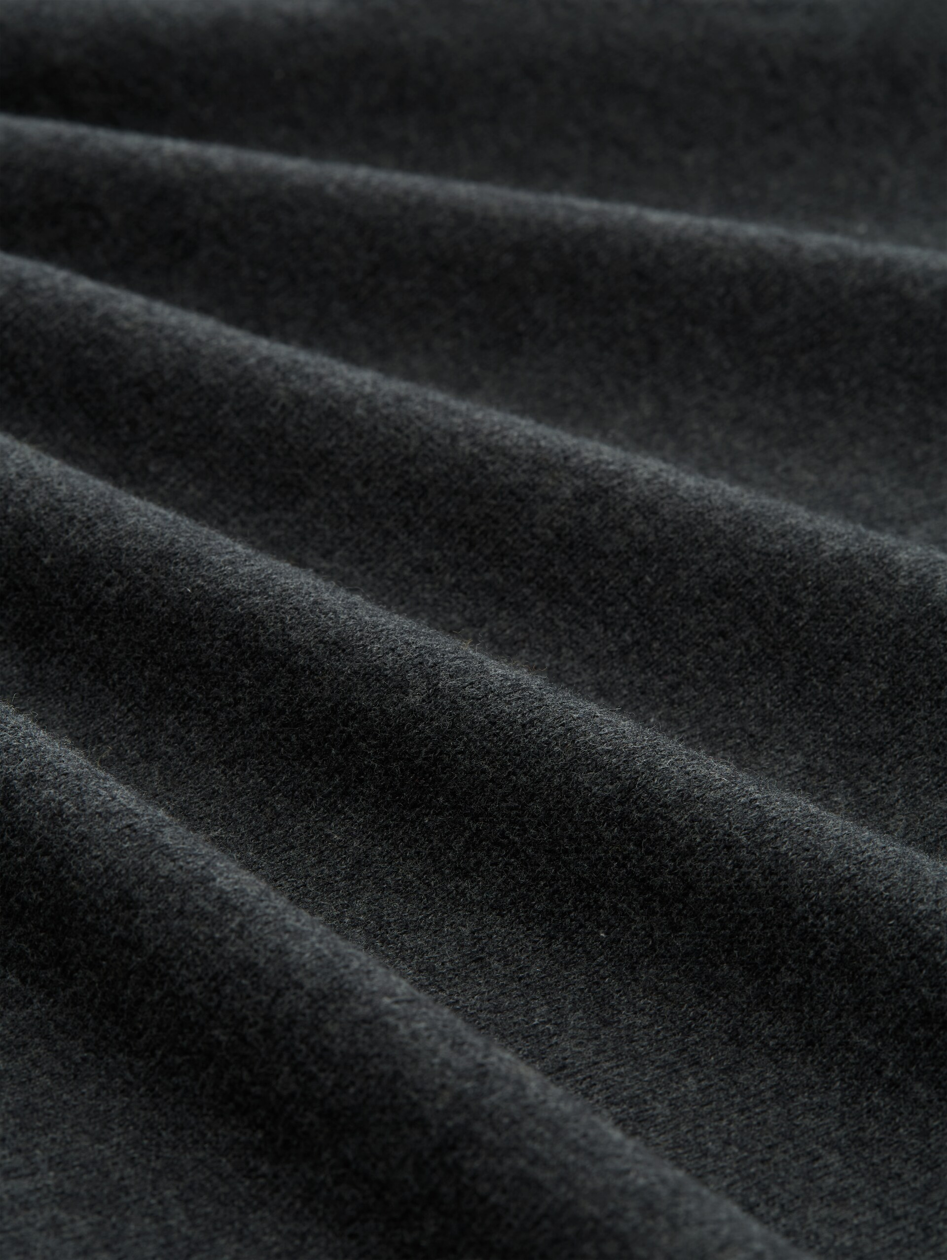 Strickjacke mit Kaschmir-Anteil - Black Grey Melange - Material-Ansicht