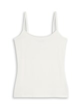 Ausgewählt, Basic Trägertop von Tom Tailor, weiß