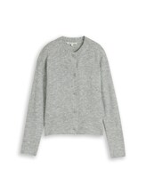Geselecteerd, Gezellig vest met ronde hals door Tom Tailor, grauw