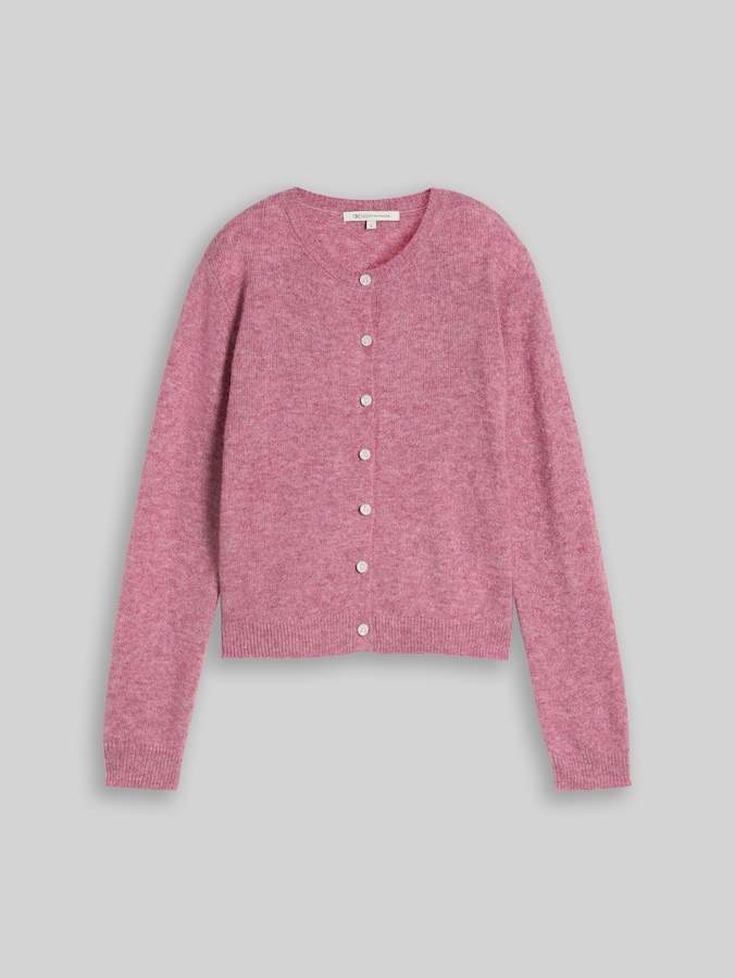 Cardigan mit Alpaka-Anteil von Denim Female, dusty berry melange