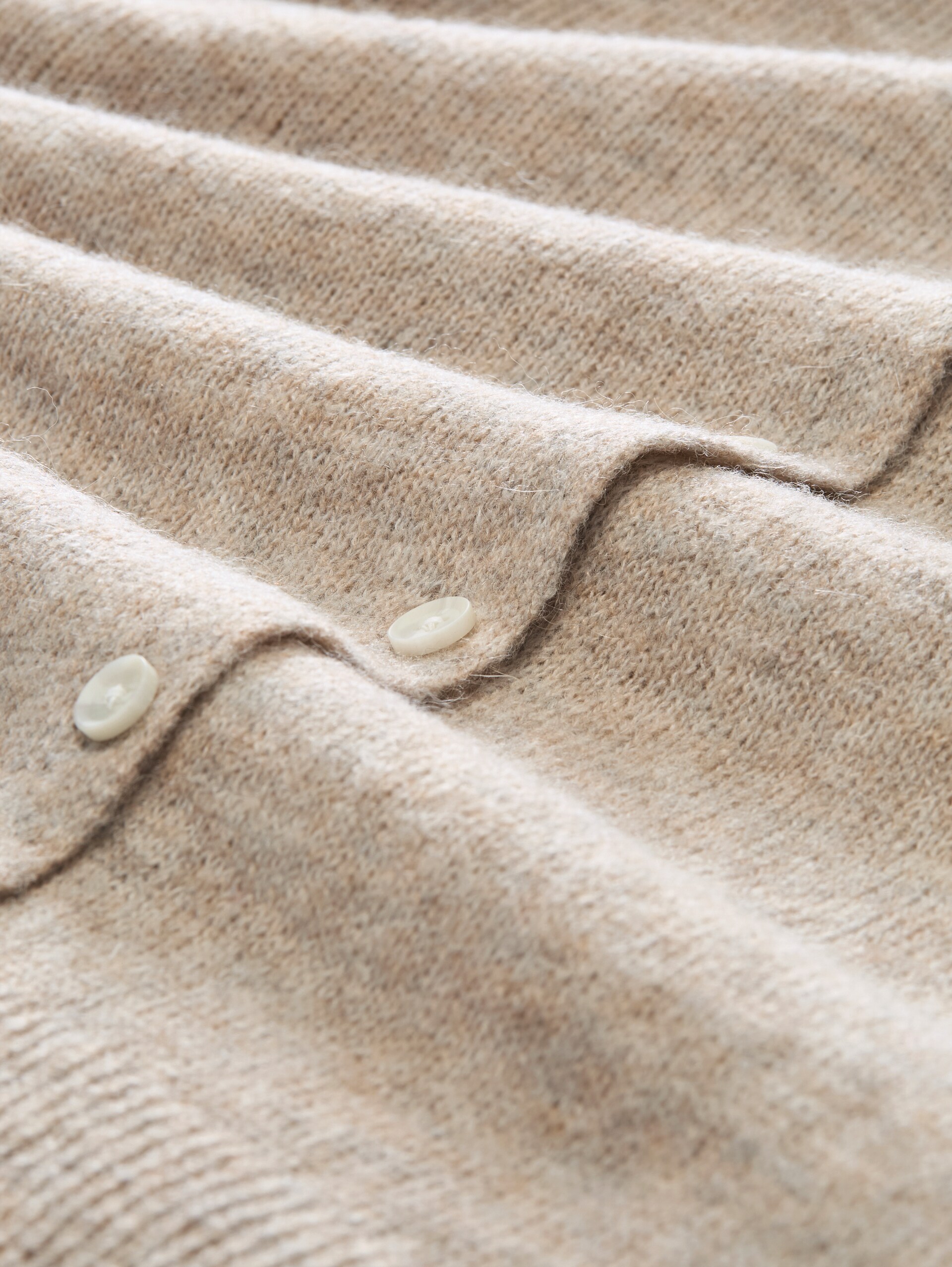 Cardigan mit Alpaka-Anteil - atmosphere beige melange - Material-Ansicht