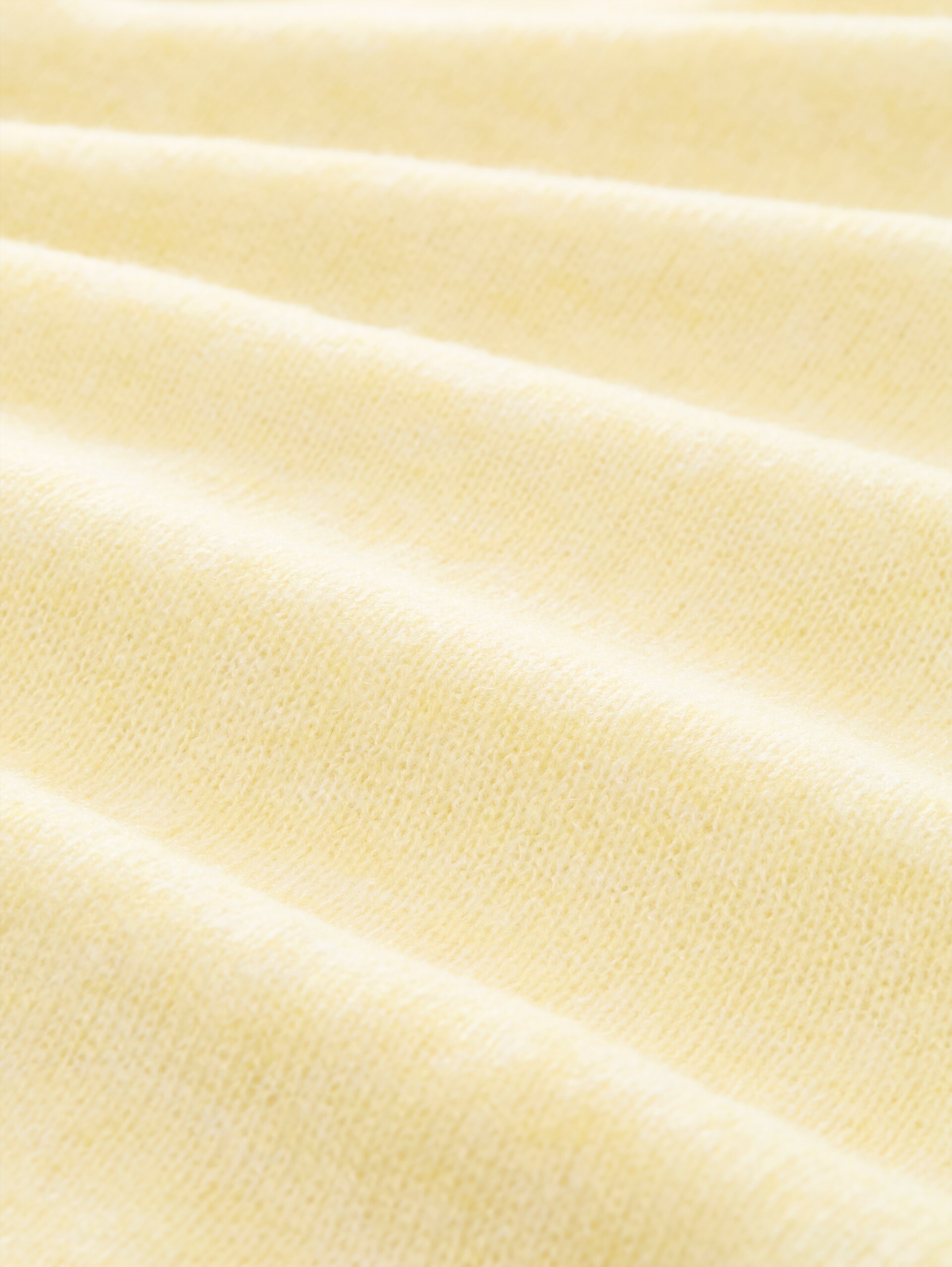 Gebreide trui met alpaca-aandeel - soft vanilla yellow melange - Materiaalweergave