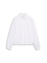 Ausgewählt, Bluse mit Rüschenkragen von Tom Tailor, weiß