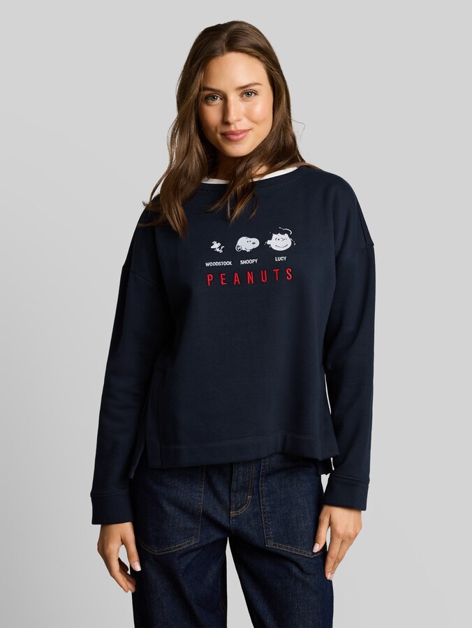 Loose-fit sweatshirt with Snoopy print by Women, sky captain blue
