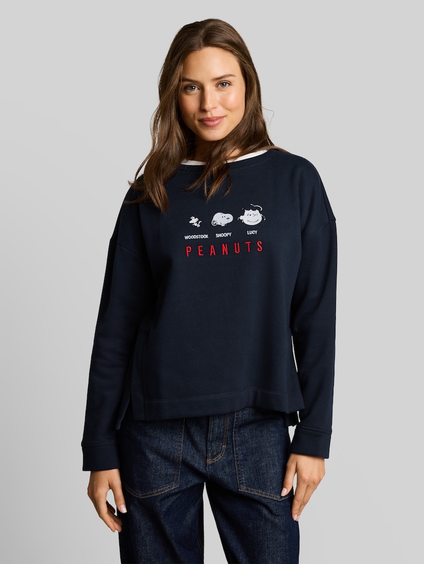Sweatshirt met losse pasvorm en Snoopy-print door Women, sky captain blue