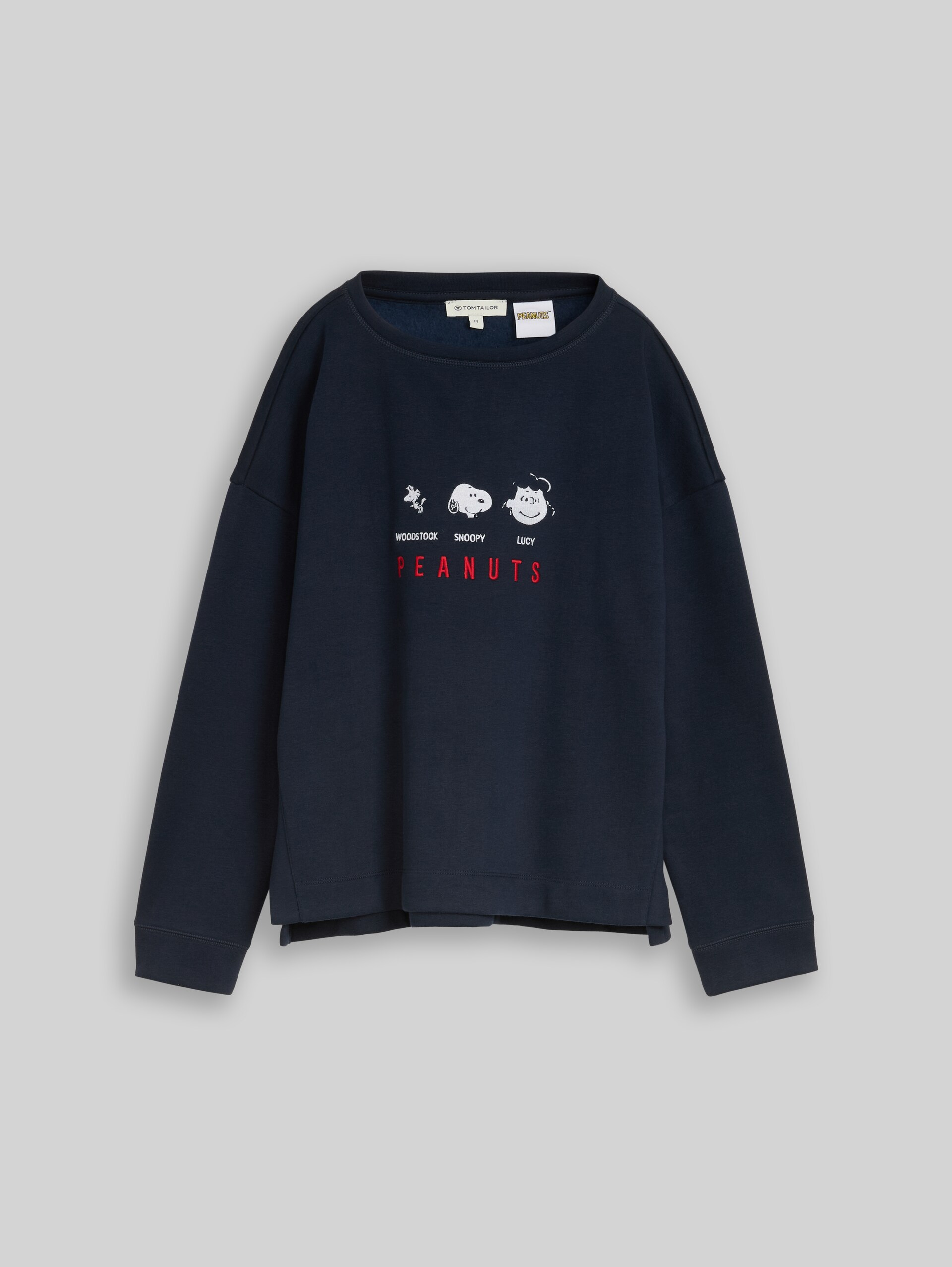 Loose Fit Sweatshirt mit Snoopy-Print - sky captain blue - Vorder-Produkt-Ansicht