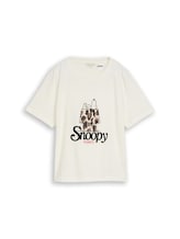 Ausgewählt, T-Shirt mit Snoopy-Print von Tom Tailor, weiß