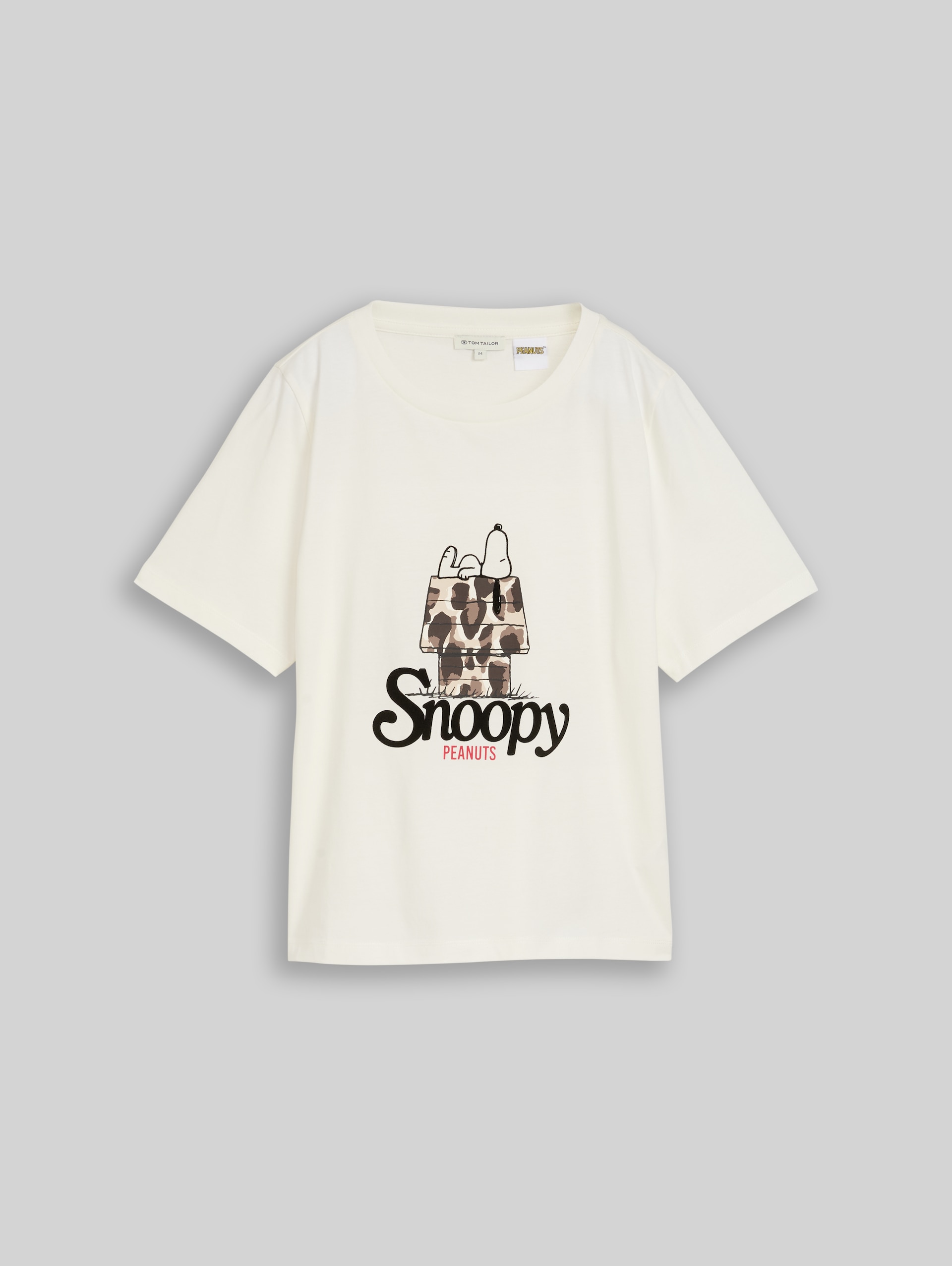 T-Shirt mit Snoopy-Print - off white - Vorder-Produkt-Ansicht