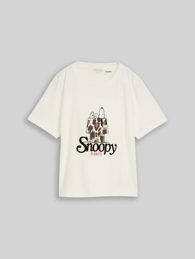 T-shirt with Snoopy print by Women, off white
