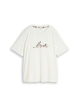 Ausgewählt, Plus Size - T-Shirt aus Baumwolle von Tom Tailor, weiß