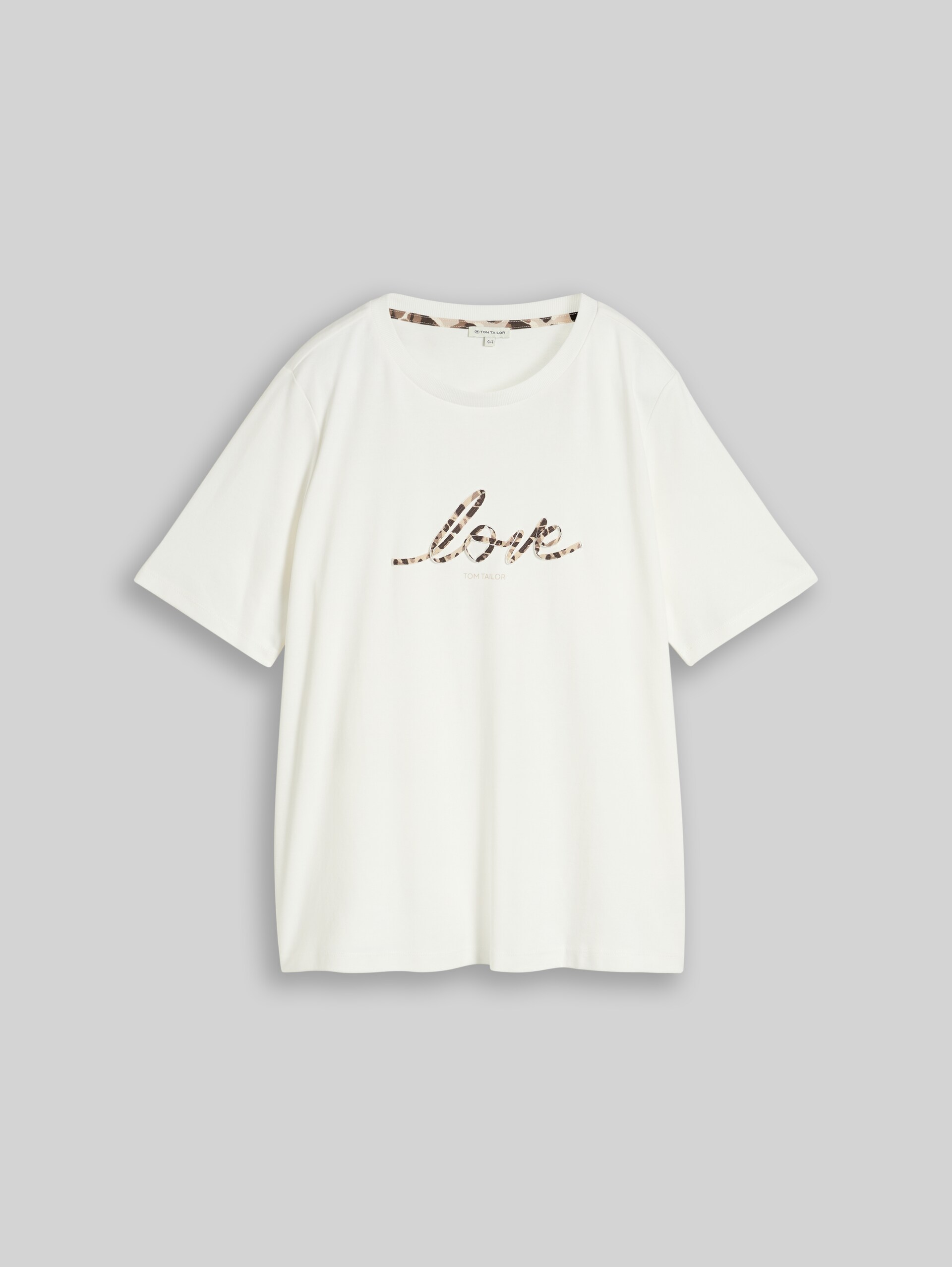 Plus Size - T-Shirt aus Baumwolle - Whisper White - Vorder-Produkt-Ansicht