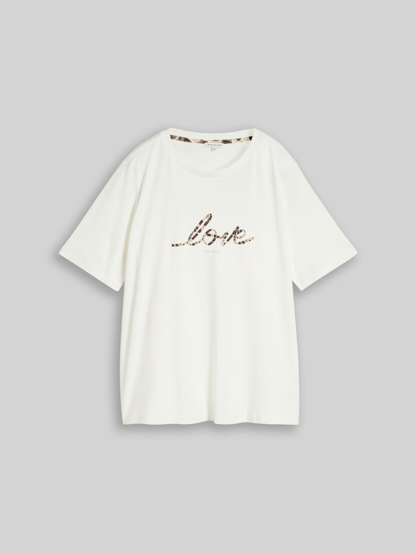 Plus Size - T-Shirt aus Baumwolle von Women Plus Size, Whisper White