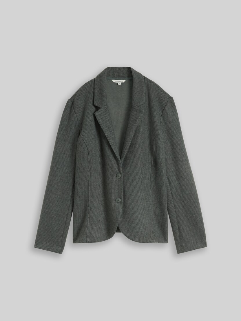 Plus Size - Slim Fit comfortabele blazer door Women Plus Size, dark olive melange