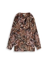 Non sélectionné, Plus Size - Chemisier en viscose par Tom Tailor, brunir