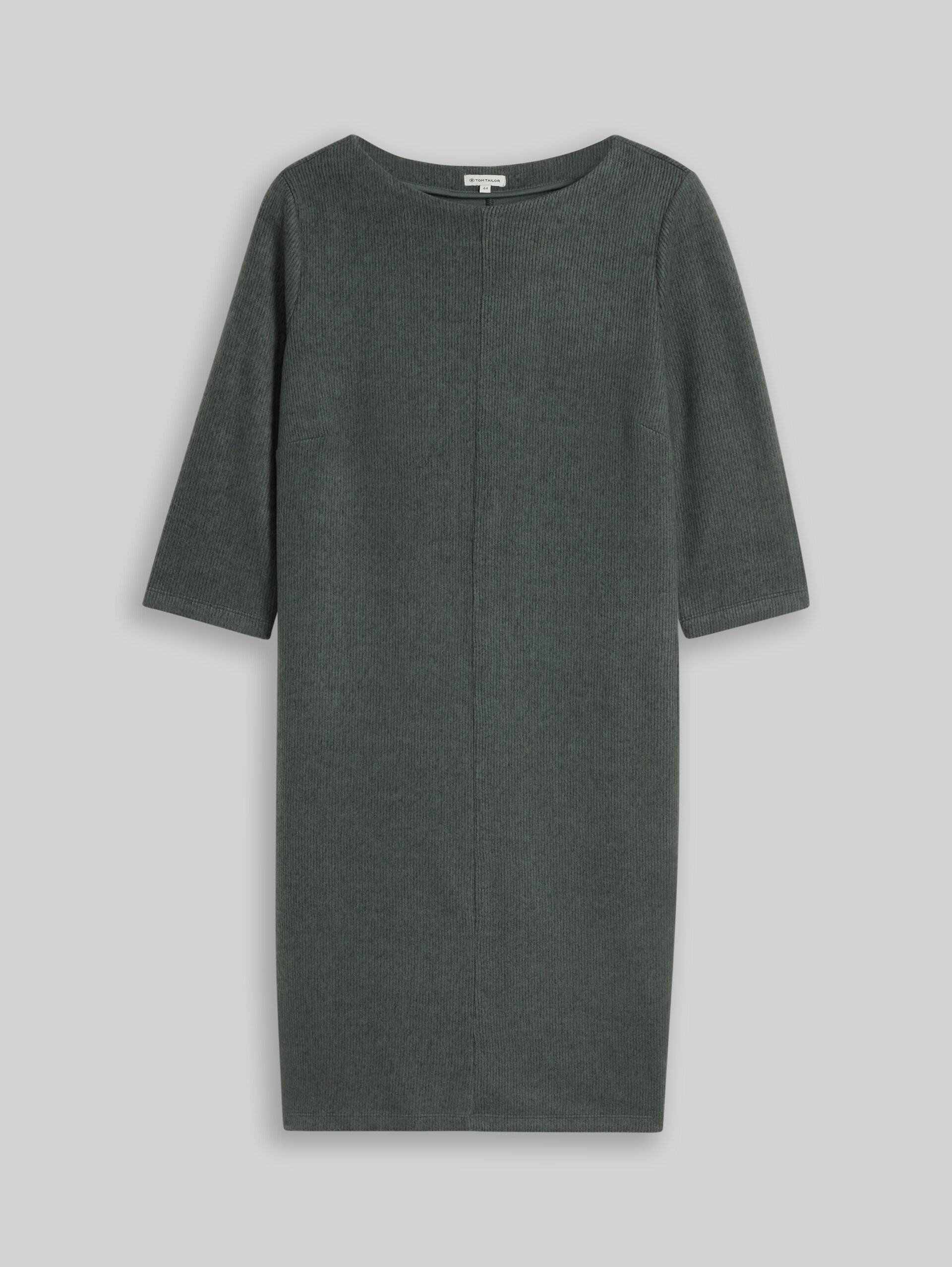 Plus Size - Robe confortable à effet chiné - dark olive melange - Vue de face du produit