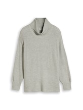 Ausgewählt, Plus Size - Oversize Rollkragenpullover von Tom Tailor, grau