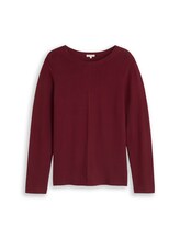 Ausgewählt, Plus Size - Strickpullover aus Baumwolle von Tom Tailor, rot