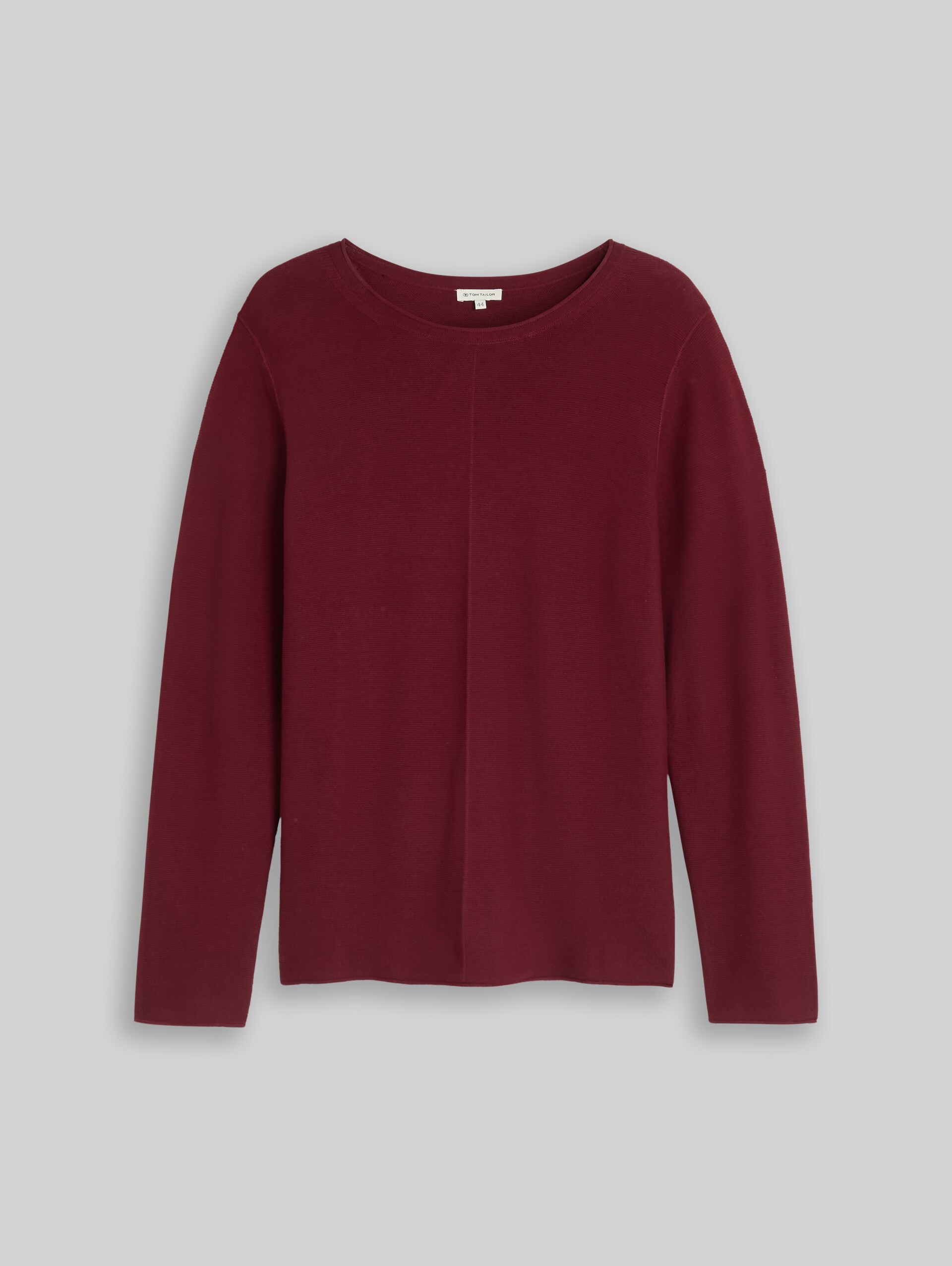 Plus Size - Strickpullover aus Baumwolle - Preppy Plum