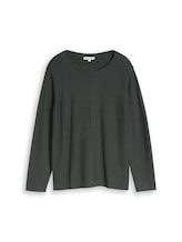 Ausgewählt, Plus Size - Strickpullover aus Baumwolle von Tom Tailor, grün