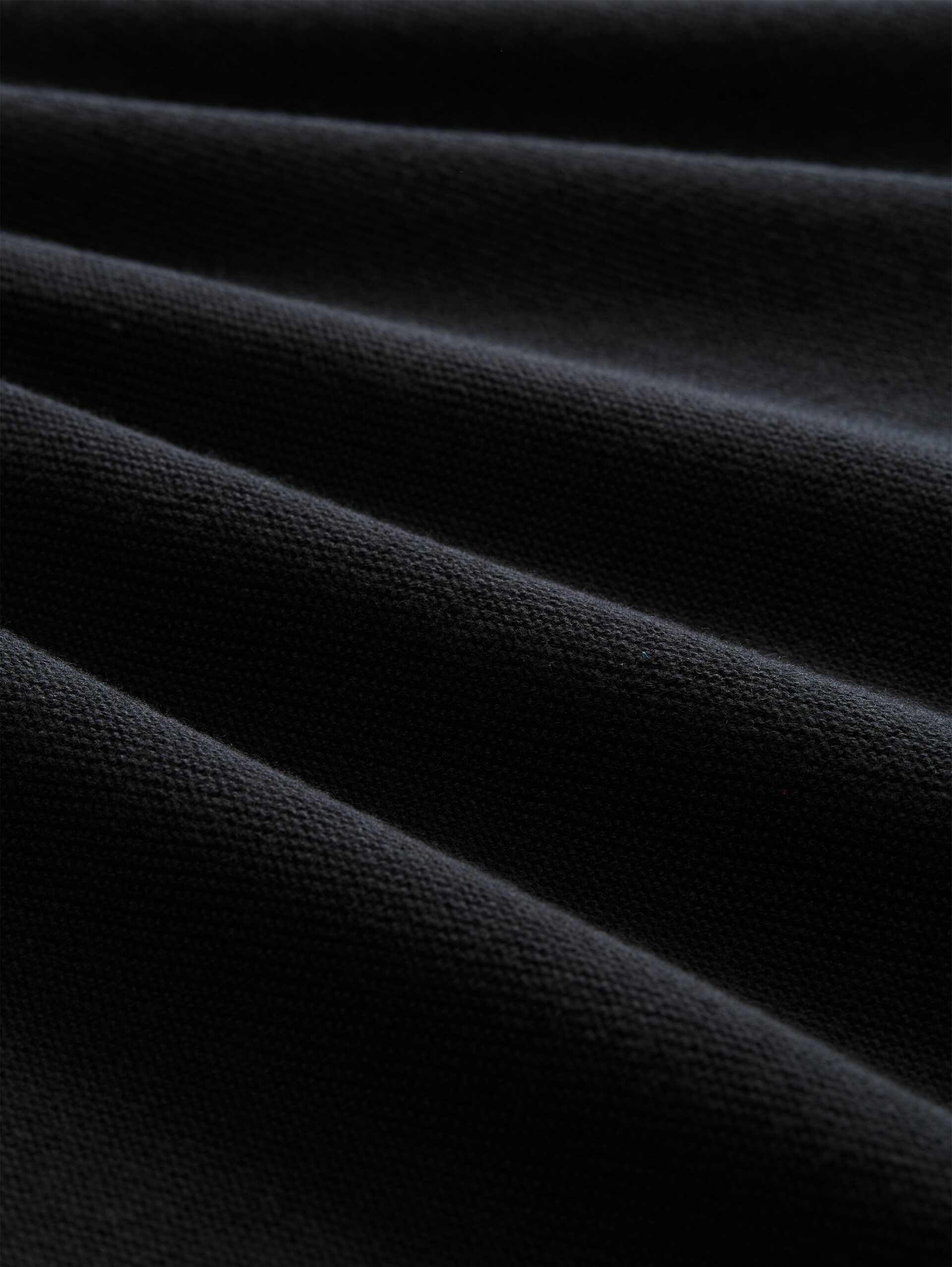 Plus Size - Strickpullover aus Baumwolle - deep black - Material-Ansicht