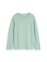 Nicht ausgewählt, Plus Size - Strickpullover aus Baumwolle von Tom Tailor, grün