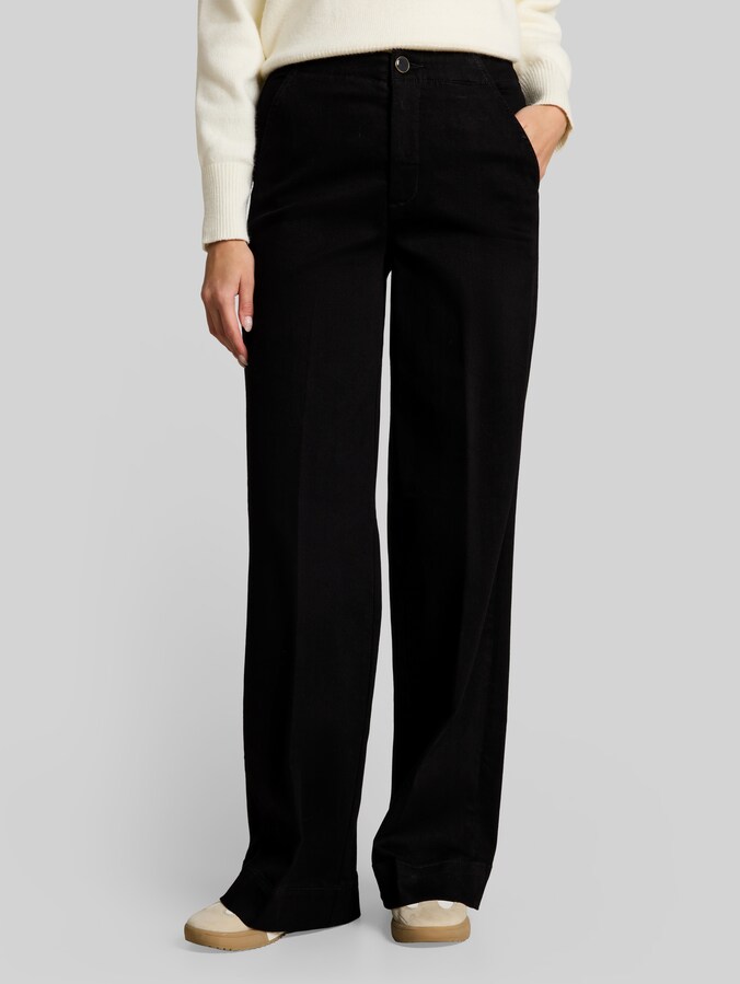 TTMADINA WIDE-jeans met stretch door Women, black black denim