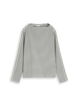 Ausgewählt, Loose Fit Langarmshirt mit Streifenmuster von Tom Tailor, grün