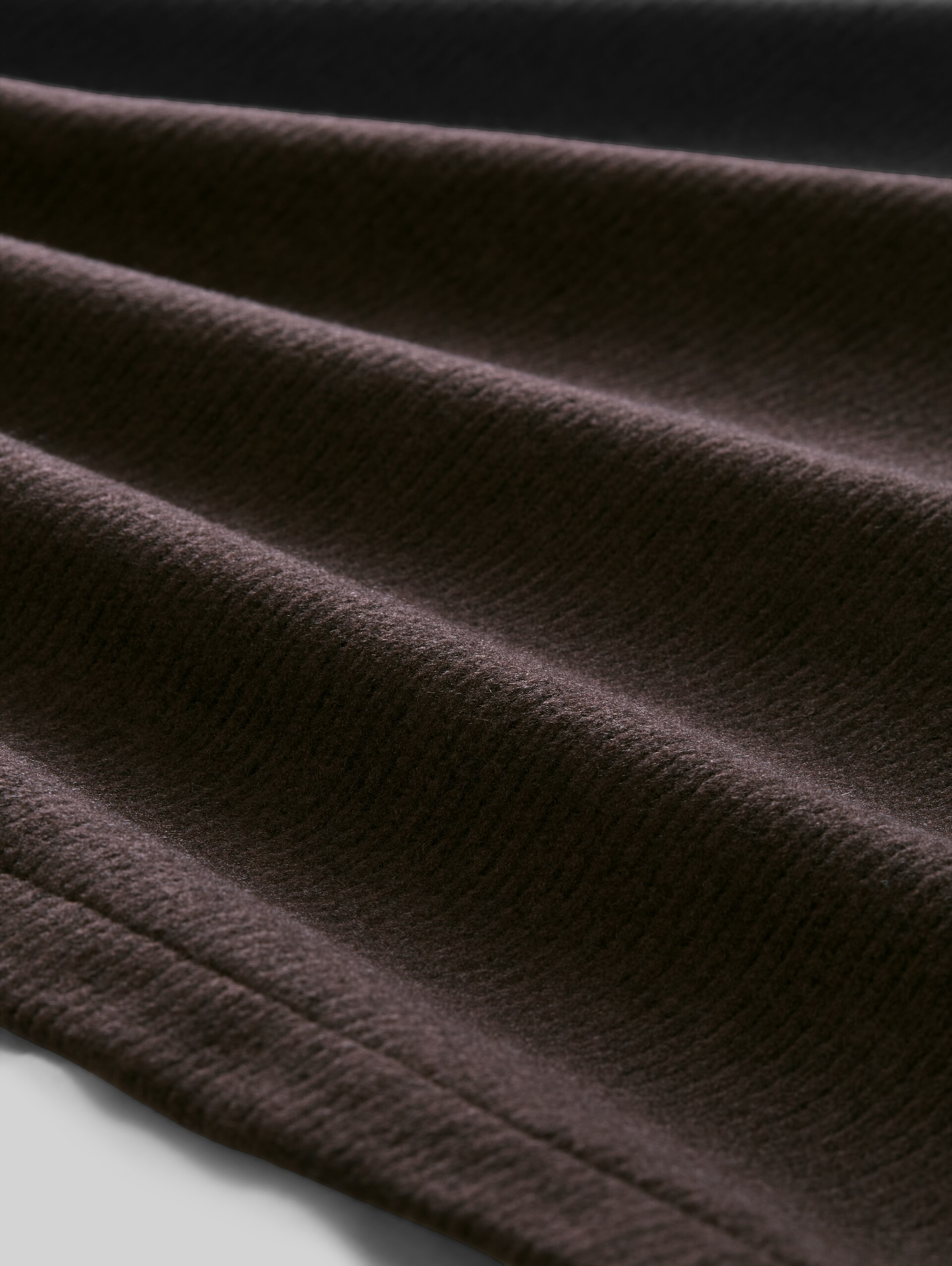 Sweatshirt im 2-in-1-Look - java dark brown melange - Material-Ansicht