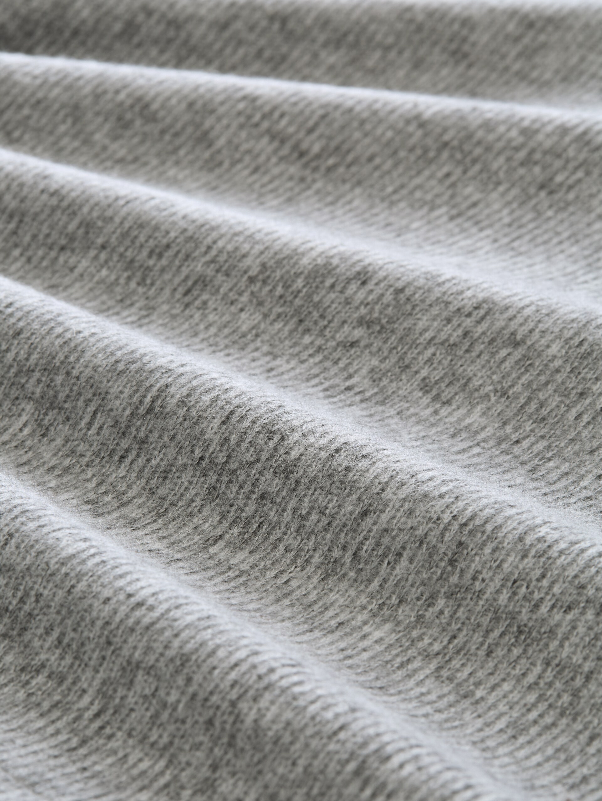 Sweatshirt in 2-in-1-look - soft grey melange - Materiaalweergave