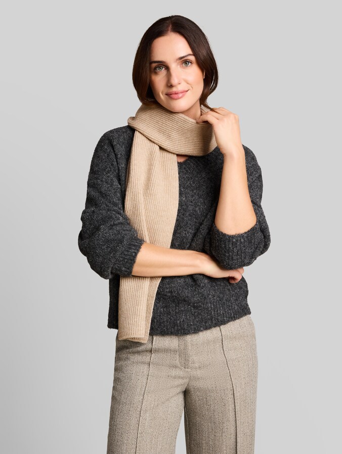 Sjaal met glittereffect door Women, gravel beige melange