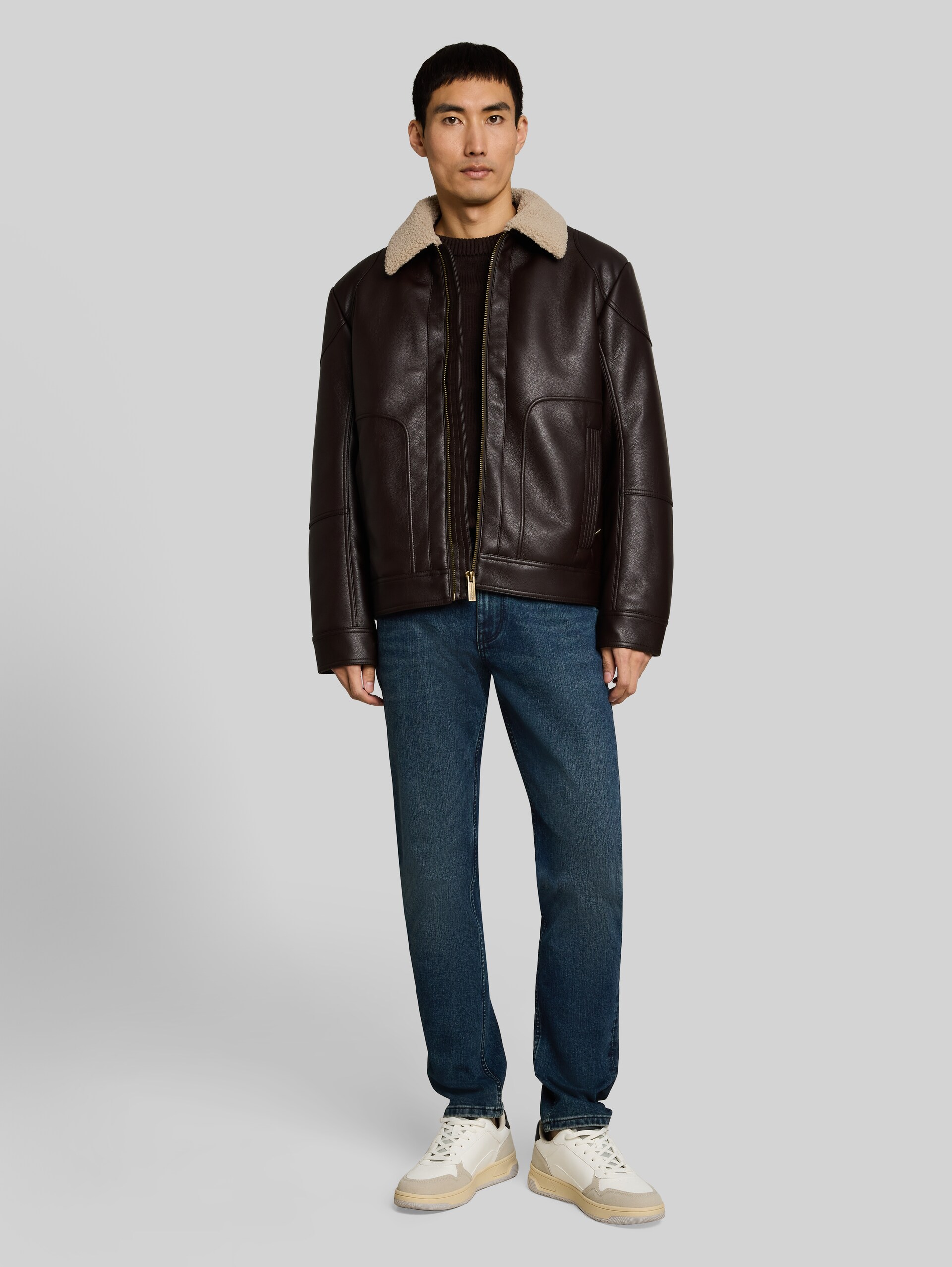 TTMARVIN STRAIGHT-jeans met stretch - dark blue denim - Model vooraanzicht